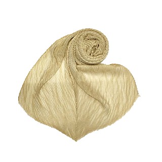 Crinkled glitter hijab - Light gold